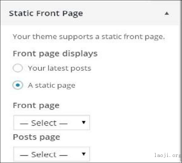 WordPress Customize Theme