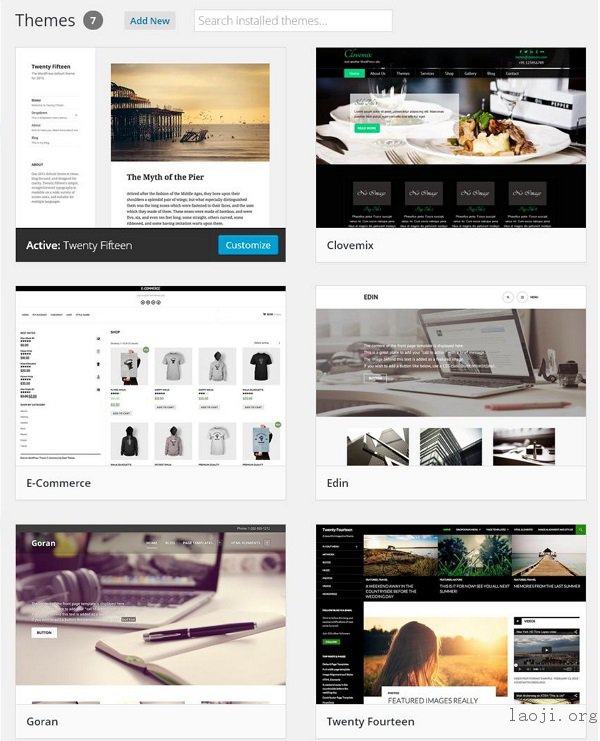 WordPress Theme Management